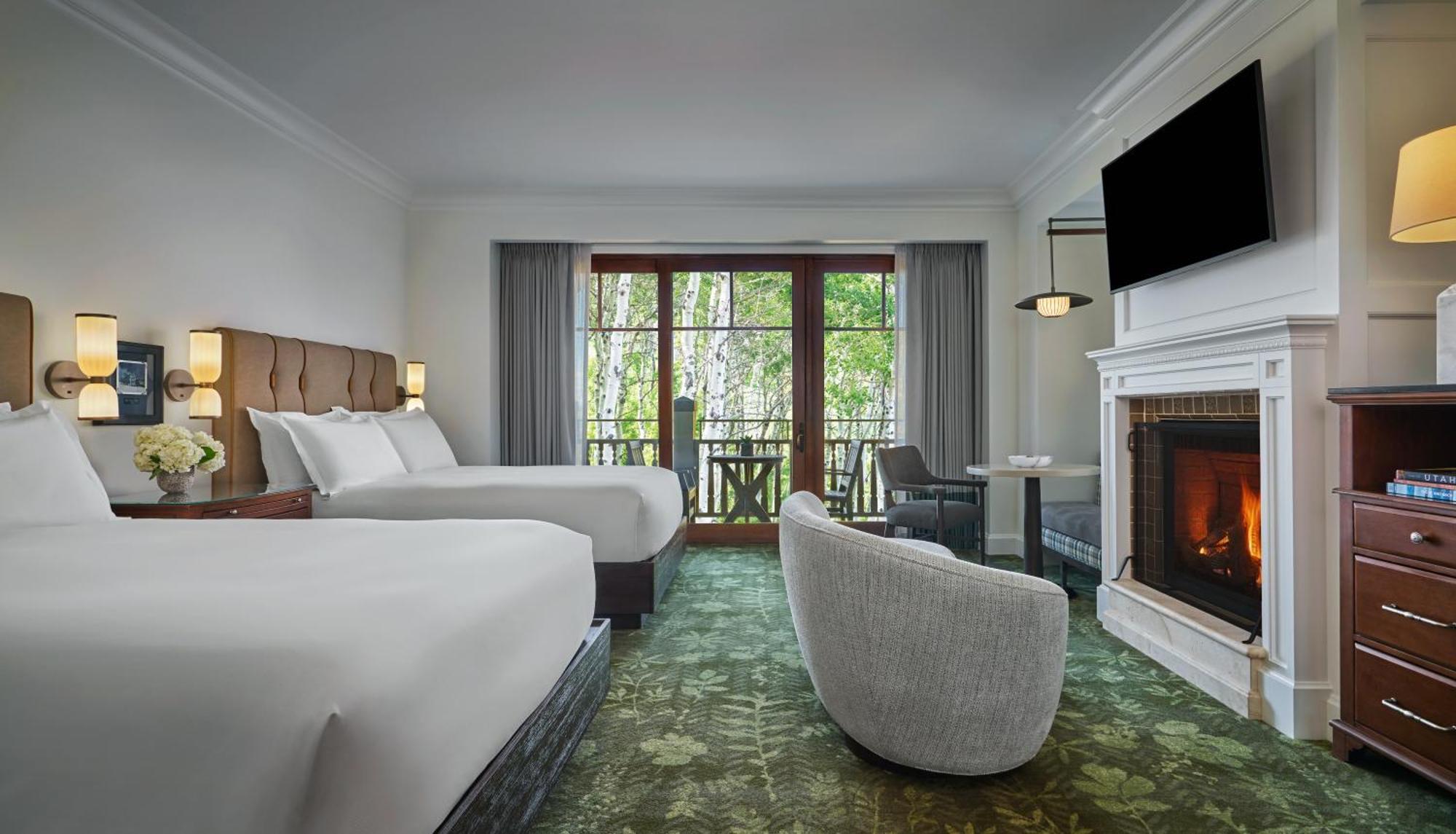 Quarto Queen com Cama Queen-size e Vista do Resort